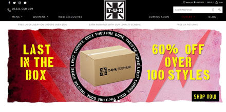 Client Website: - https://www.tukshoes.co.uk/