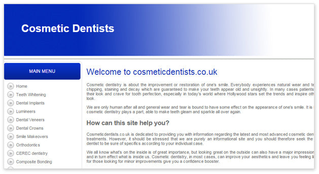 Case Study for cosmeticdentistsc